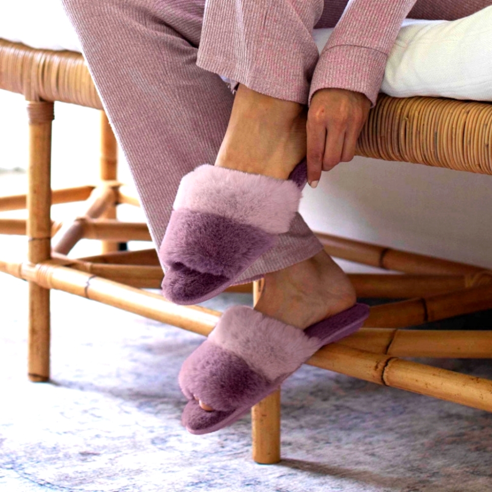 Cotton Candy Puff Slippers